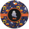 Halloween Night Round Ceramic Ornament w/ Name or Text