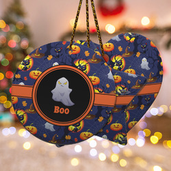 Halloween Night Ceramic Ornament w/ Name or Text