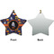 Halloween Night Ceramic Flat Ornament - Star Front & Back (APPROVAL)