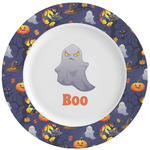 Halloween Night Ceramic Dinner Plates (Set of 4) (Personalized)