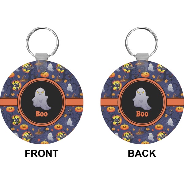 Halloween Night Circle Keychain (Front + Back)