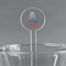 Halloween Night 5.5" Round Plastic Stir Sticks - Clear (Personalized)
