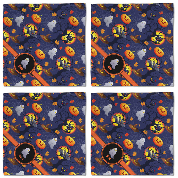 Halloween Night Cloth Napkins - Personalized Lunch (APPROVAL) Set of 4