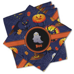 Halloween Night Cloth Cocktail Napkins - Set of 4 w/ Name or Text