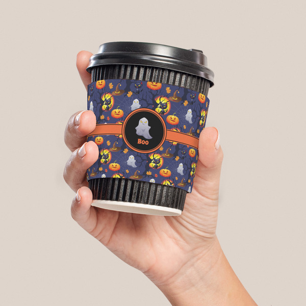 Halloween Night Coffee Cup Sleeve - LIFESTYLE