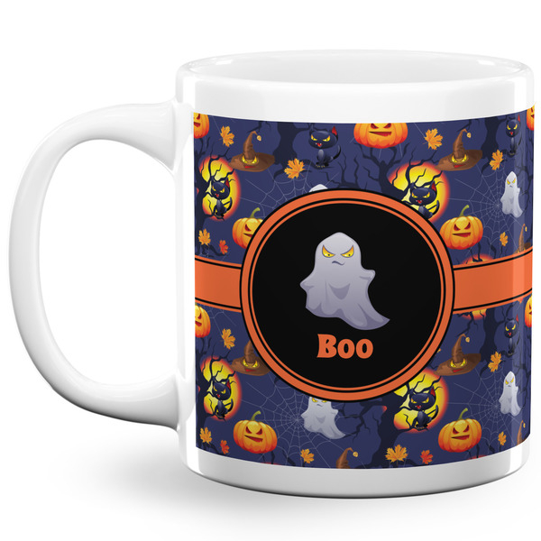 Custom Halloween Night 20 Oz Coffee Mug - White (Personalized)