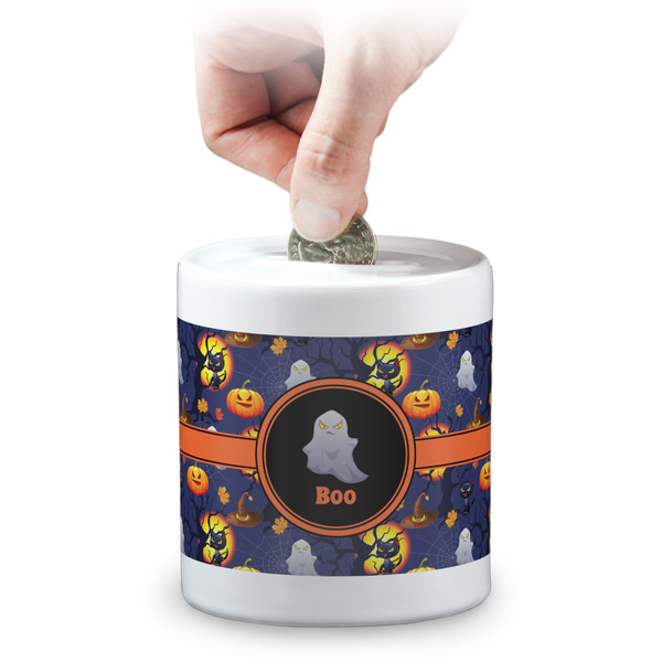 Custom Halloween Night Coin Bank (Personalized)
