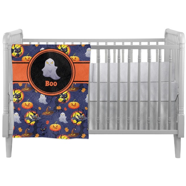 Custom Halloween Night Crib Comforter / Quilt (Personalized)