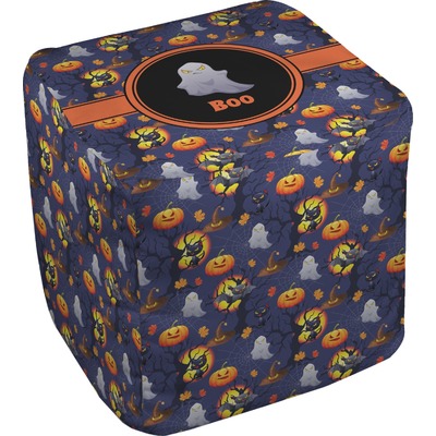 Halloween Night Cube Pouf Ottoman (Personalized)