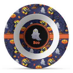 Halloween Night Plastic Bowl - Microwave Safe - Composite Polymer (Personalized)