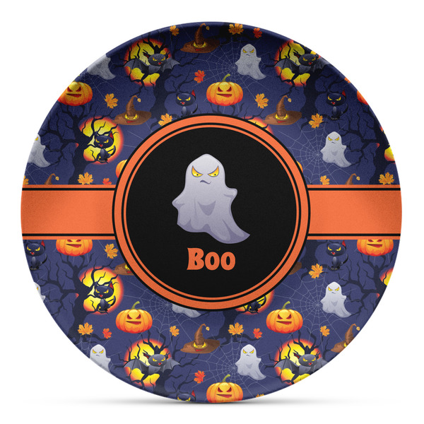 Custom Halloween Night Microwave Safe Plastic Plate - Composite Polymer (Personalized)