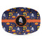 Halloween Night Plastic Platter - Microwave & Oven Safe Composite Polymer (Personalized)