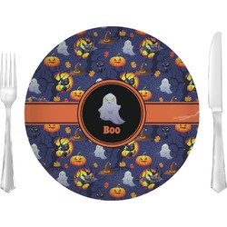 Halloween Night Glass Lunch / Dinner Plate 10" (Personalized)