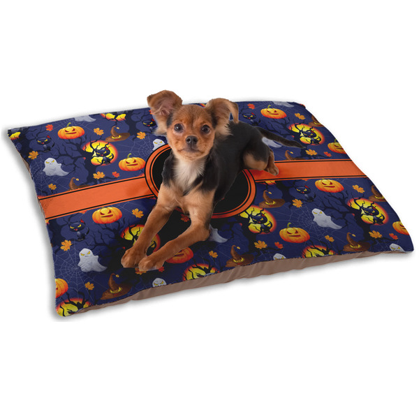 Custom Halloween Night Dog Bed - Small w/ Name or Text