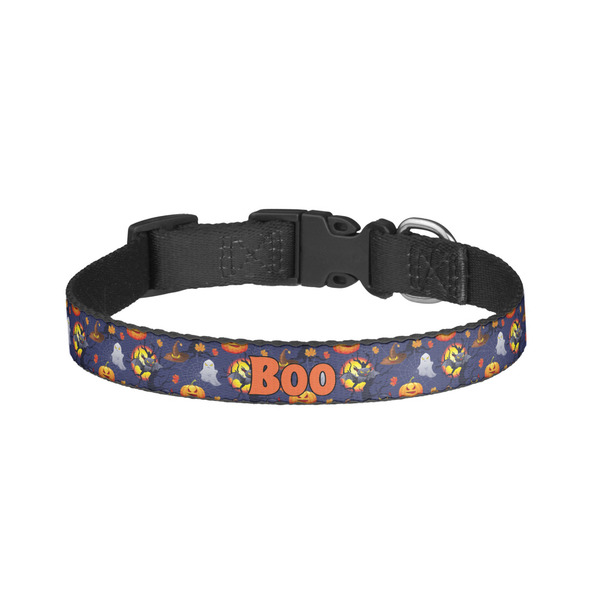 Custom Halloween Night Dog Collar - Large (Personalized)