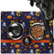 Halloween Night Dog Food Mat - Large LIFESTYLE