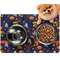 Halloween Night Dog Food Mat - Small LIFESTYLE