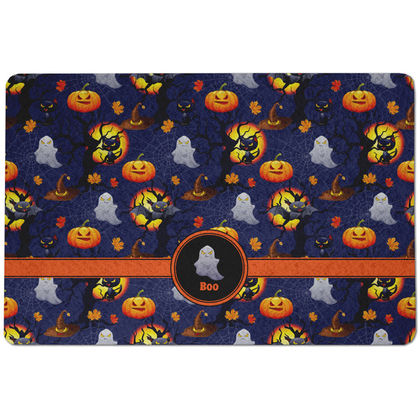 Custom Halloween Night Dog Food Mat w/ Name or Text