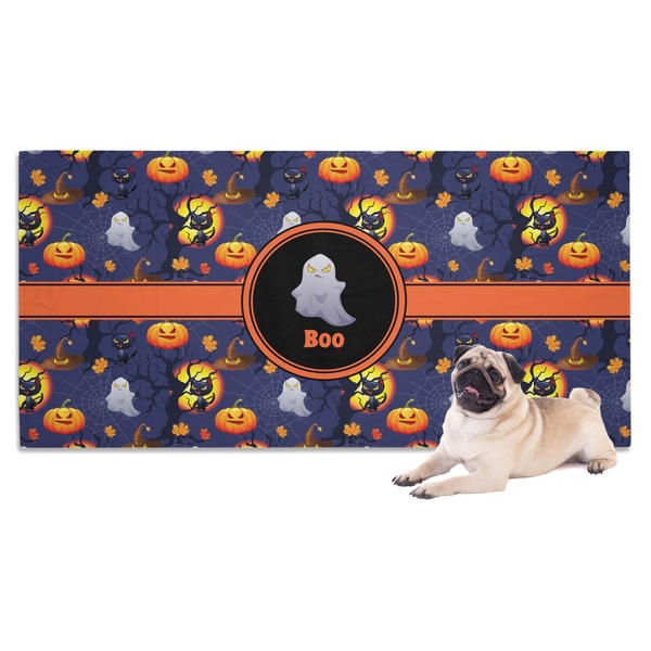 Custom Halloween Night Dog Towel (Personalized)