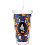 Halloween Night Double Wall Tumbler with Straw (Personalized)
