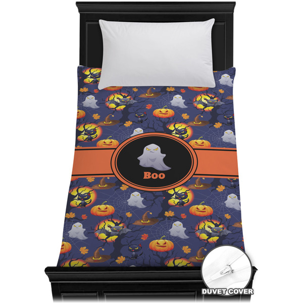 Custom Halloween Night Duvet Cover - Twin XL (Personalized)