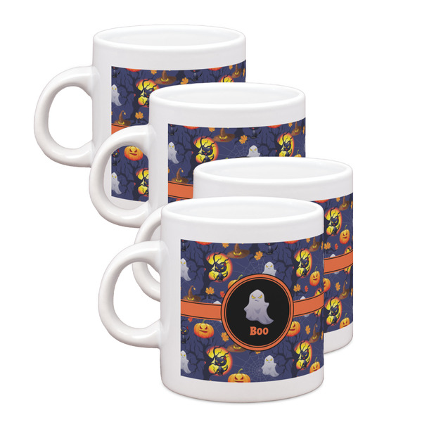 Custom Halloween Night Single Shot Espresso Cups - Set of 4 (Personalized)