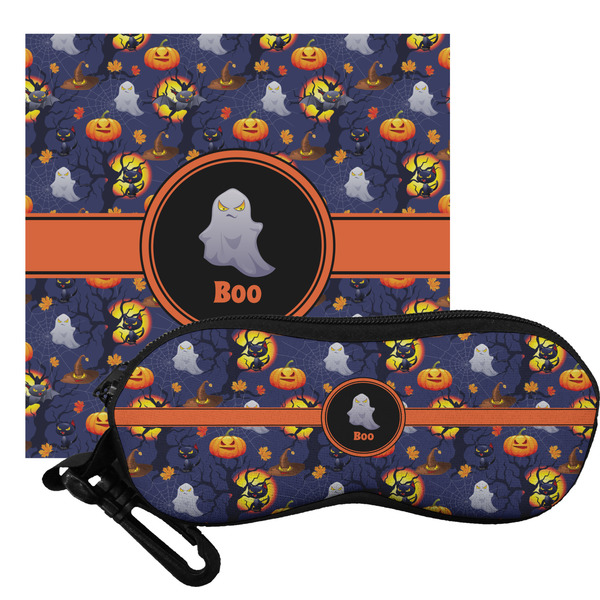 Custom Halloween Night Eyeglass Case & Cloth (Personalized)