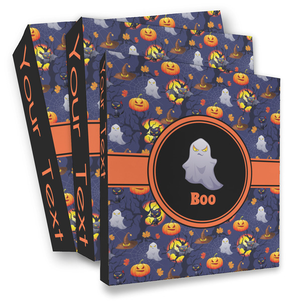 Custom Halloween Night 3 Ring Binder - Full Wrap (Personalized)