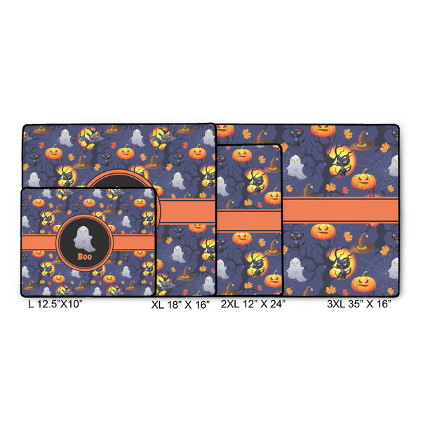 Halloween Night Gaming Mats - SIZE CHART