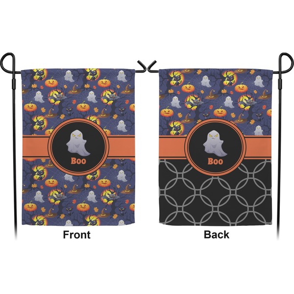 Halloween Night Garden Flag - Double Sided Front and Back