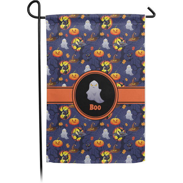 Custom Halloween Night Small Garden Flag - Single Sided w/ Name or Text