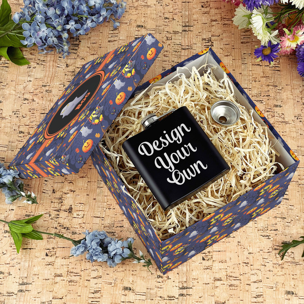 Halloween Night Gift Boxes with Lid - Canvas Wrapped - Large - In Context