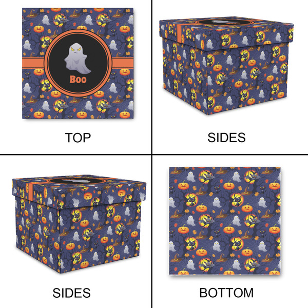 Halloween Night Gift Boxes with Lid - Canvas Wrapped - Medium - Approval