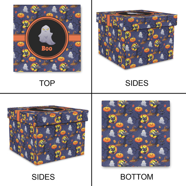 Halloween Night Gift Boxes with Lid - Canvas Wrapped - Small - Approval