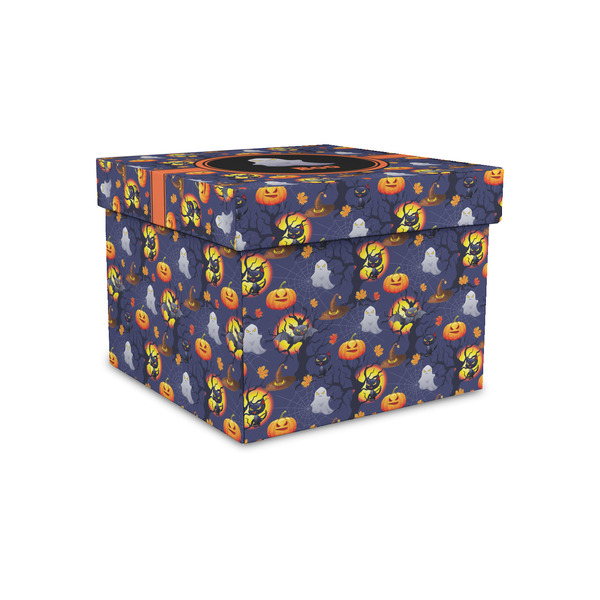 Custom Halloween Night Gift Box with Lid - Canvas Wrapped - Small (Personalized)