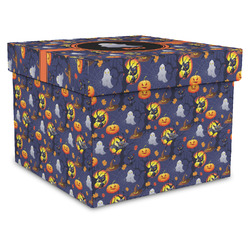 Halloween Night Gift Box with Lid - Canvas Wrapped - X-Large (Personalized)