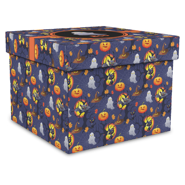 Custom Halloween Night Gift Box with Lid - Canvas Wrapped - XX-Large (Personalized)