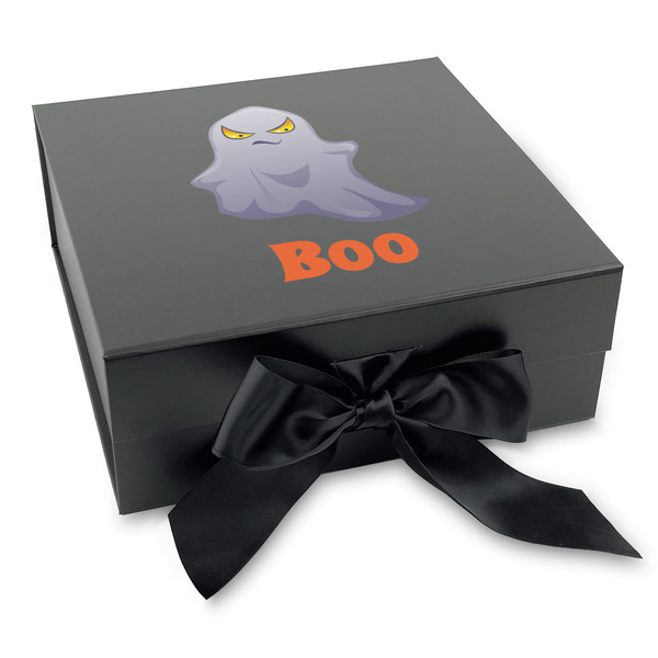 Custom Halloween Night Gift Box with Magnetic Lid - Black (Personalized)