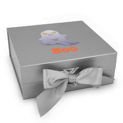 Halloween Night Gift Box with Magnetic Lid - Silver (Personalized)