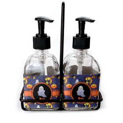 Halloween Night Glass Soap & Lotion Bottles (Personalized)