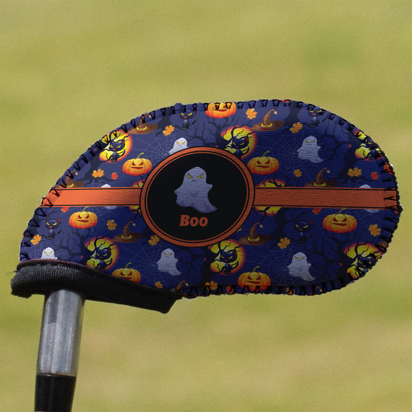 Custom Halloween Night Golf Club Iron Cover (Personalized)