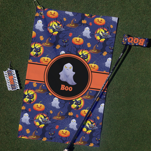 Custom Halloween Night Golf Towel Gift Set (Personalized)