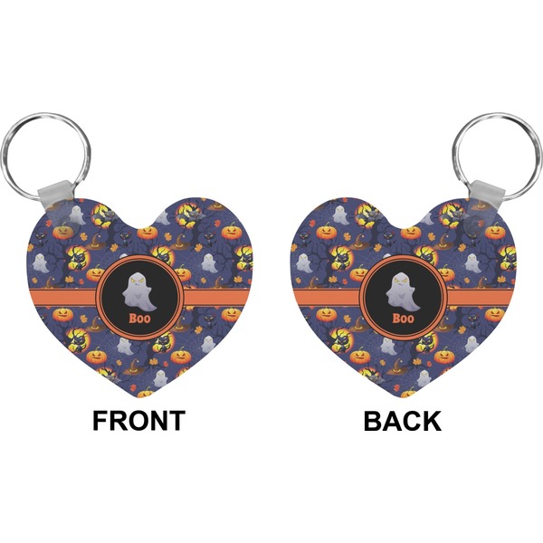 Halloween Night Heart Keychain (Front + Back)