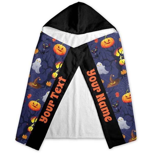 Halloween Night Hooded Towel - Folded