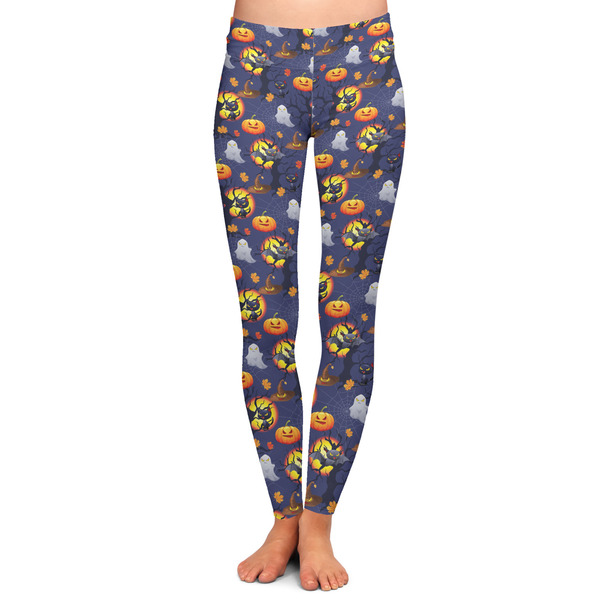 Custom Halloween Night Ladies Leggings - Extra Large