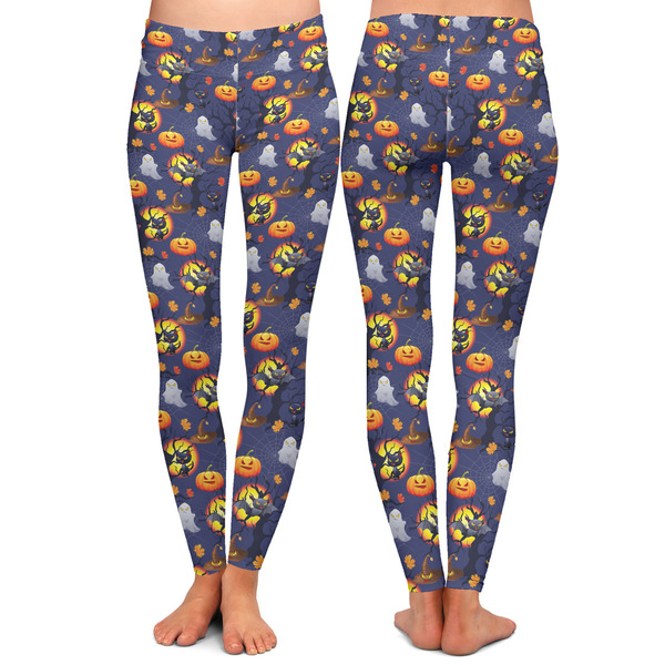 Halloween Night Ladies Leggings - Front and Back