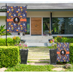 Halloween Night Large Garden Flag - Single Sided (Personalized)