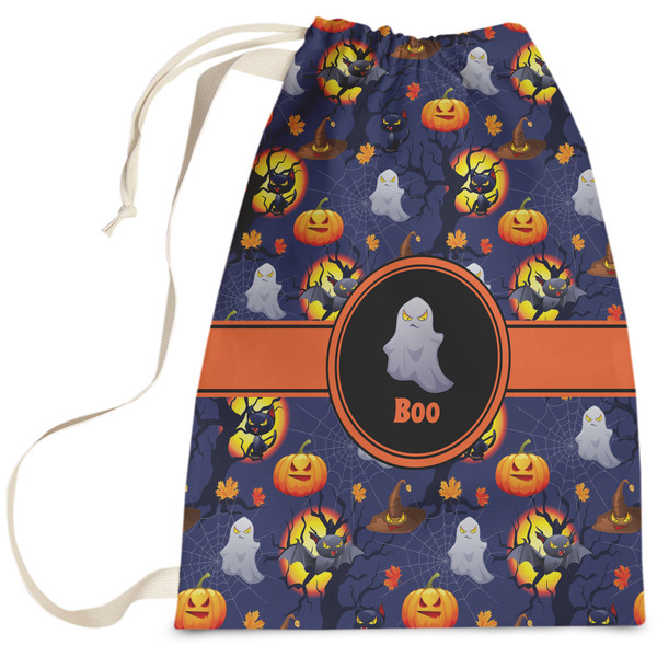 Custom Halloween Night Laundry Bag - Large (Personalized)