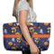Halloween Night Large Rope Tote Bag - In Context View