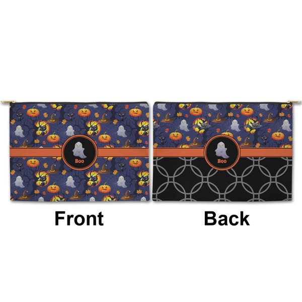 Halloween Night Large Zipper Pouch Approval (Front and Back)